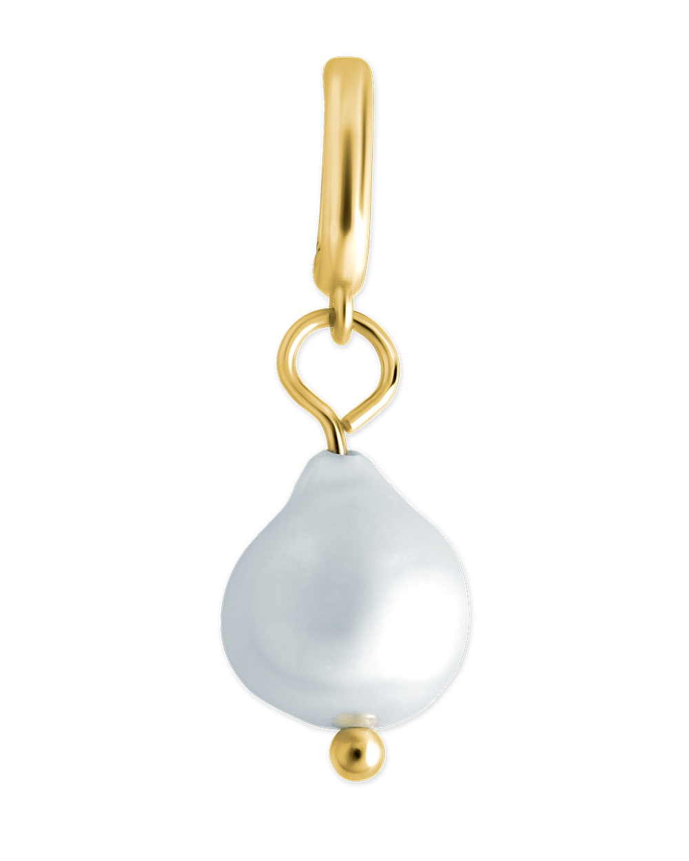 Sterling Silver Baroque Pearl Charm