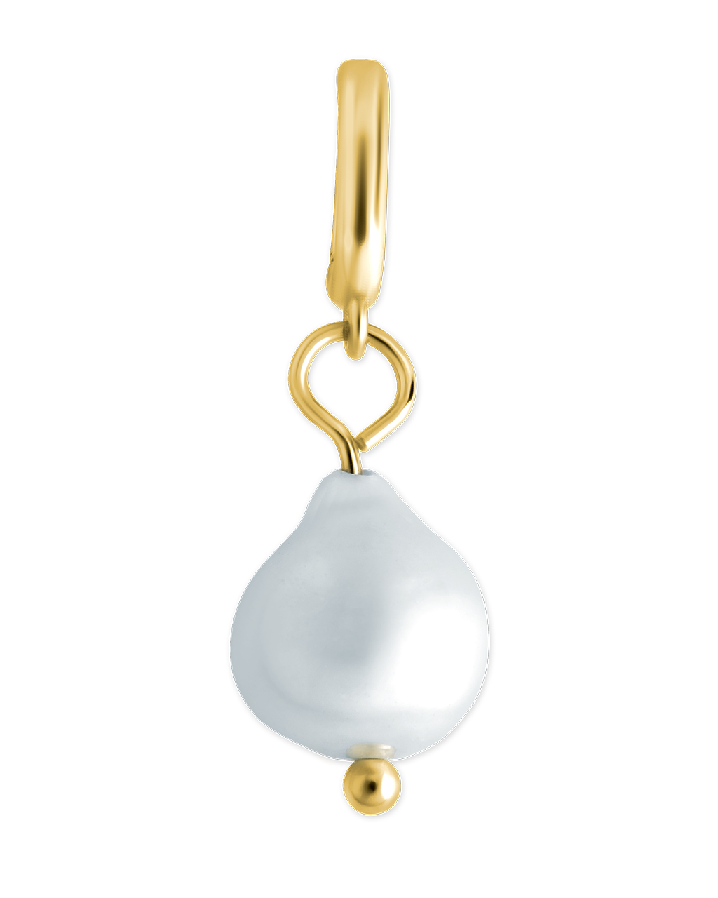 Sterling Silver Baroque Pearl Charm