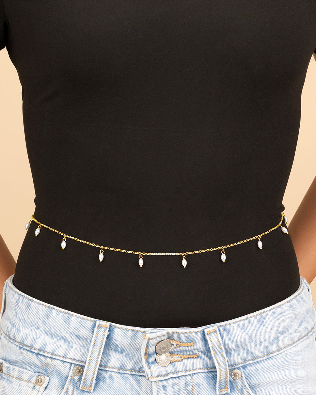 Celeste Pearl Body Chain