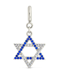 CZ Star of David Charm - Sterling Forever