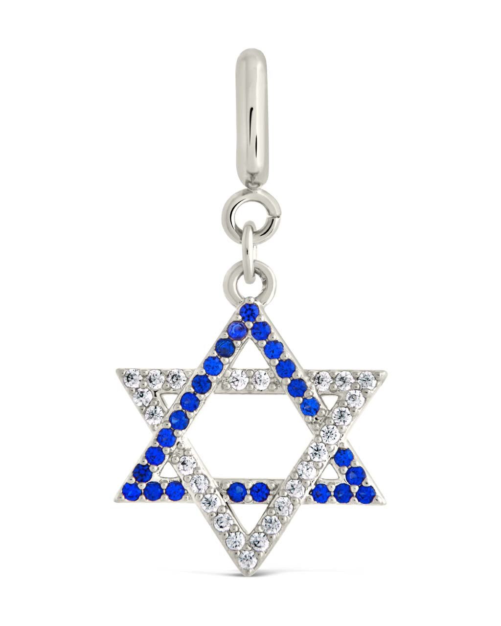 CZ Star of David Charm - Sterling Forever