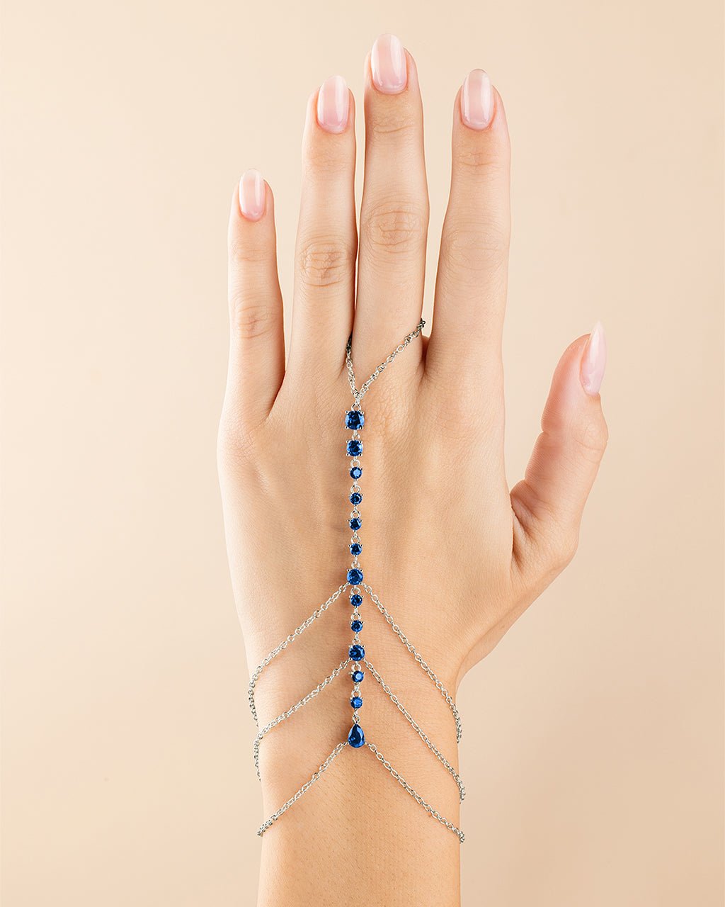 Maëlys CZ Hand Chain - Sterling Forever