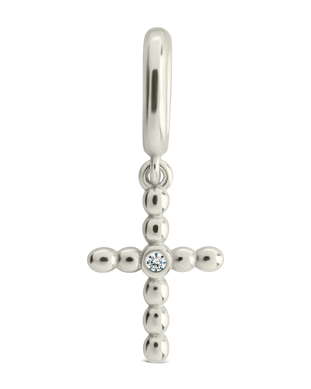Sterling Silver CZ Cross Charm - Sterling Forever