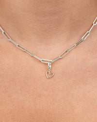 Sterling Silver Polished Heart Outline Charm - Sterling Forever