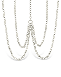 Sloan Layered Body Chain - Sterling Forever