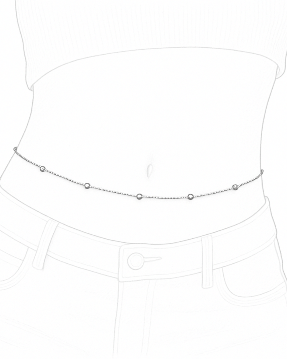 Patience Beaded Body Chain