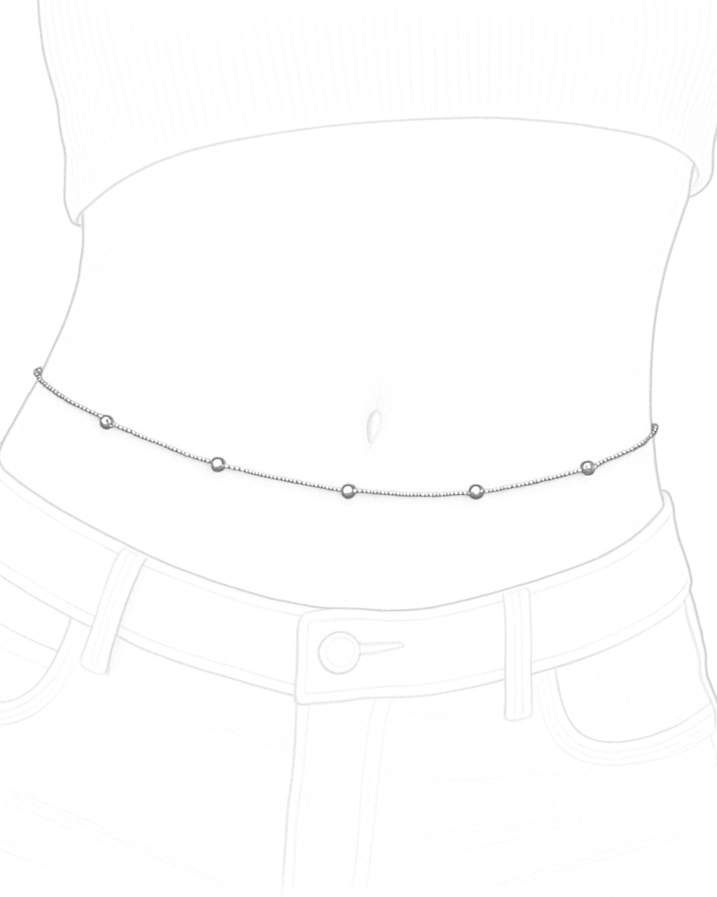 Patience Beaded Body Chain