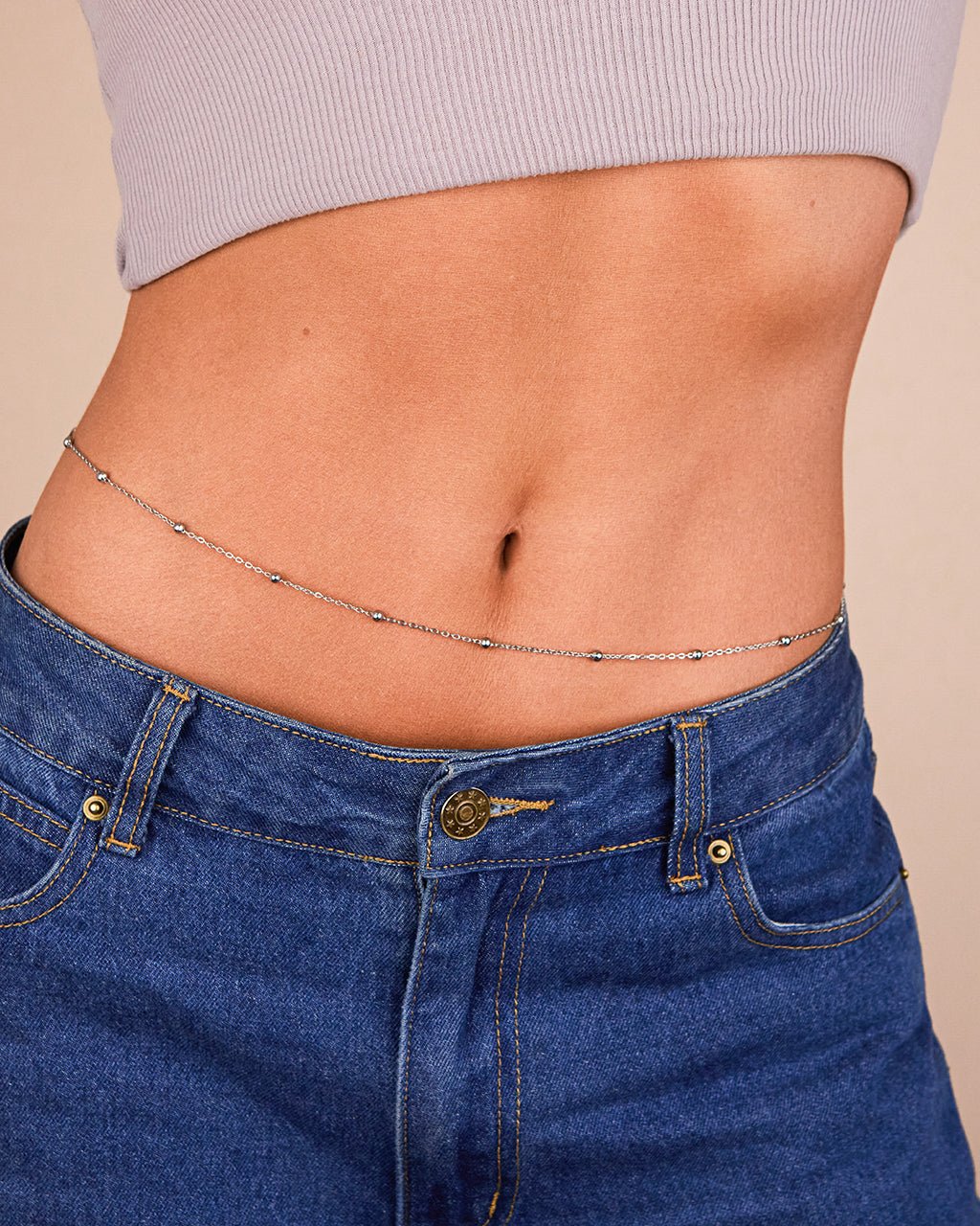 Magdalene Beaded Link Body Chain - Sterling Forever