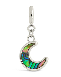 Blue Moon Abalone Charm - Sterling Forever