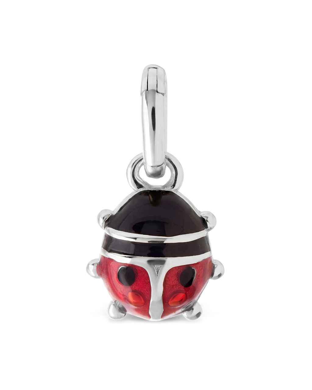 Sterling Silver Enamel Lady Bug Charm