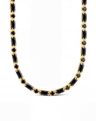 Georgia Black CZ Tennis Necklace