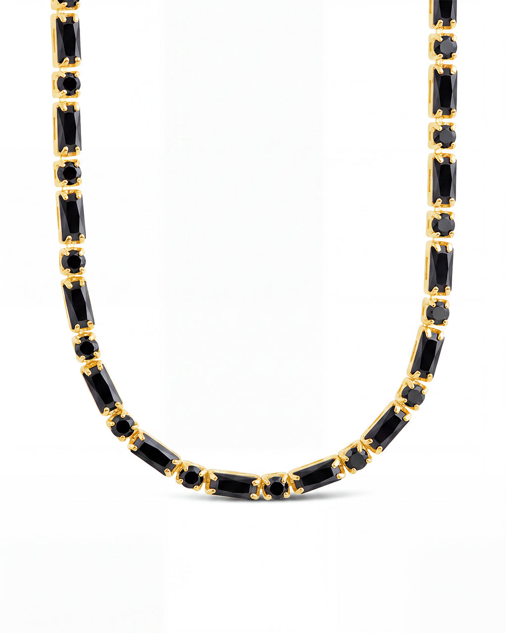 Georgia Black CZ Tennis Necklace