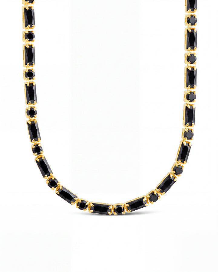 Georgia Black CZ Tennis Necklace