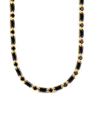 Georgia Black CZ Tennis Necklace