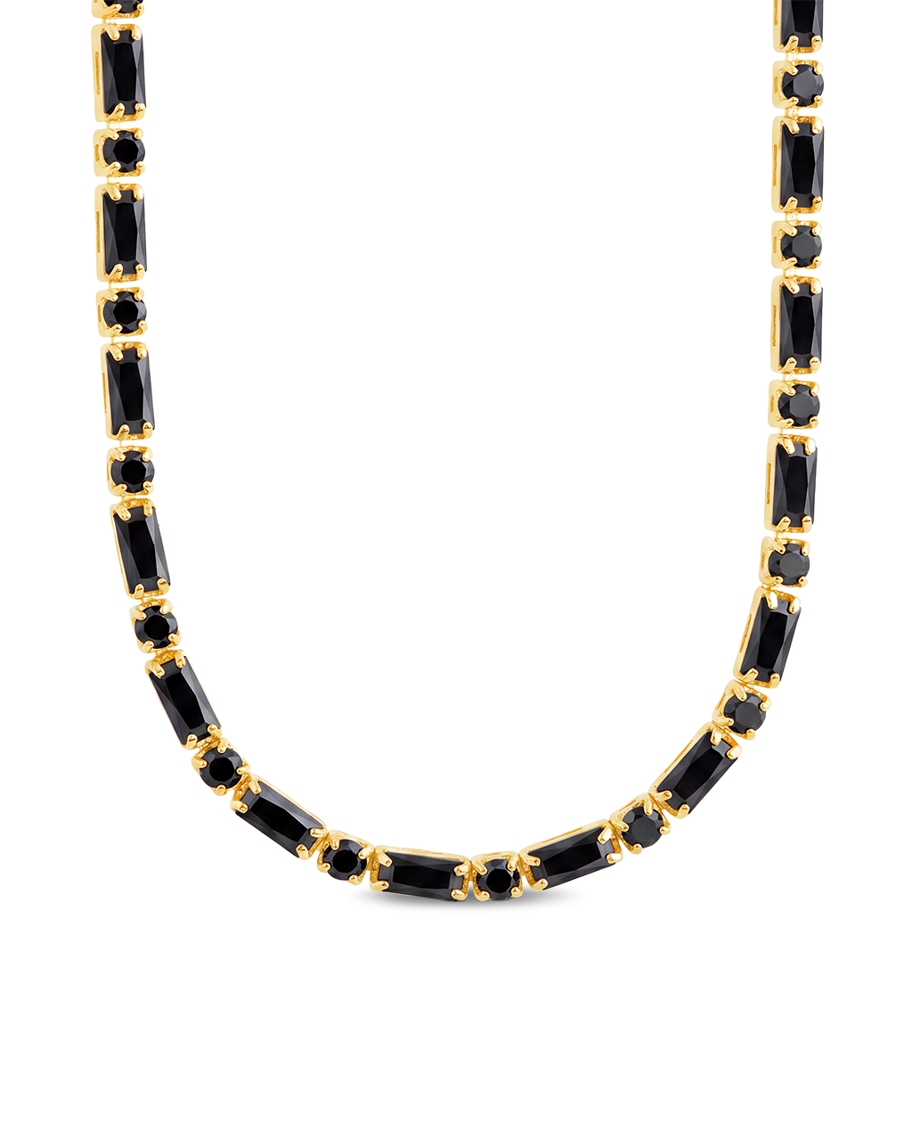 Georgia Black CZ Tennis Necklace