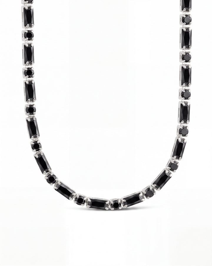 Georgia Black CZ Tennis Necklace