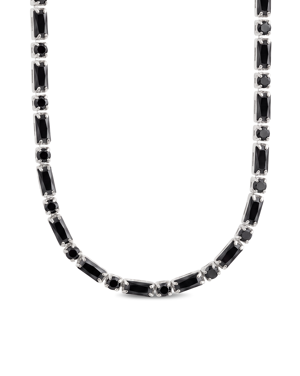 Georgia Black CZ Tennis Necklace