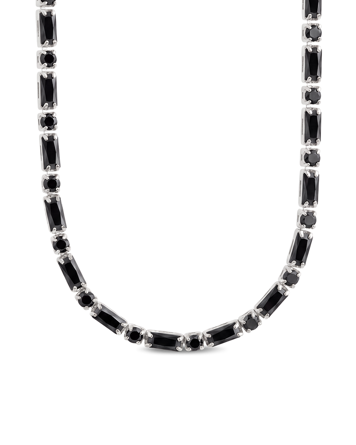 Georgia Black CZ Tennis Necklace