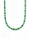 Georgia Emerald CZ Tennis Necklace