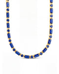 Georgia Sapphire CZ Tennis Necklace