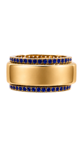 Smart Ring Sapphire CZ Band Set of 2