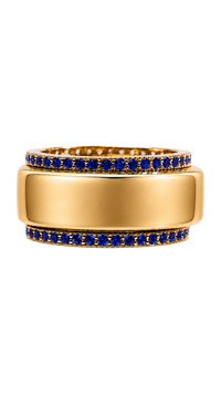 Smart Ring Sapphire CZ Band Set of 2