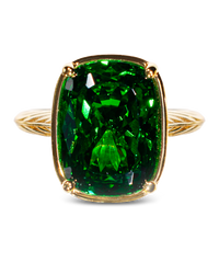 Emerald ring – gold