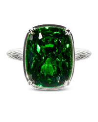 Emerald ring – silver