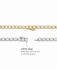 Helene Bezel Opal Tennis Necklace