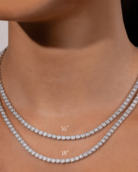Helene Asscher Cut Tennis Necklace