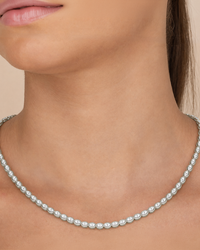 Helene Marquise Cut Tennis Necklace