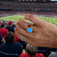 Houston Game Day Ring Stack