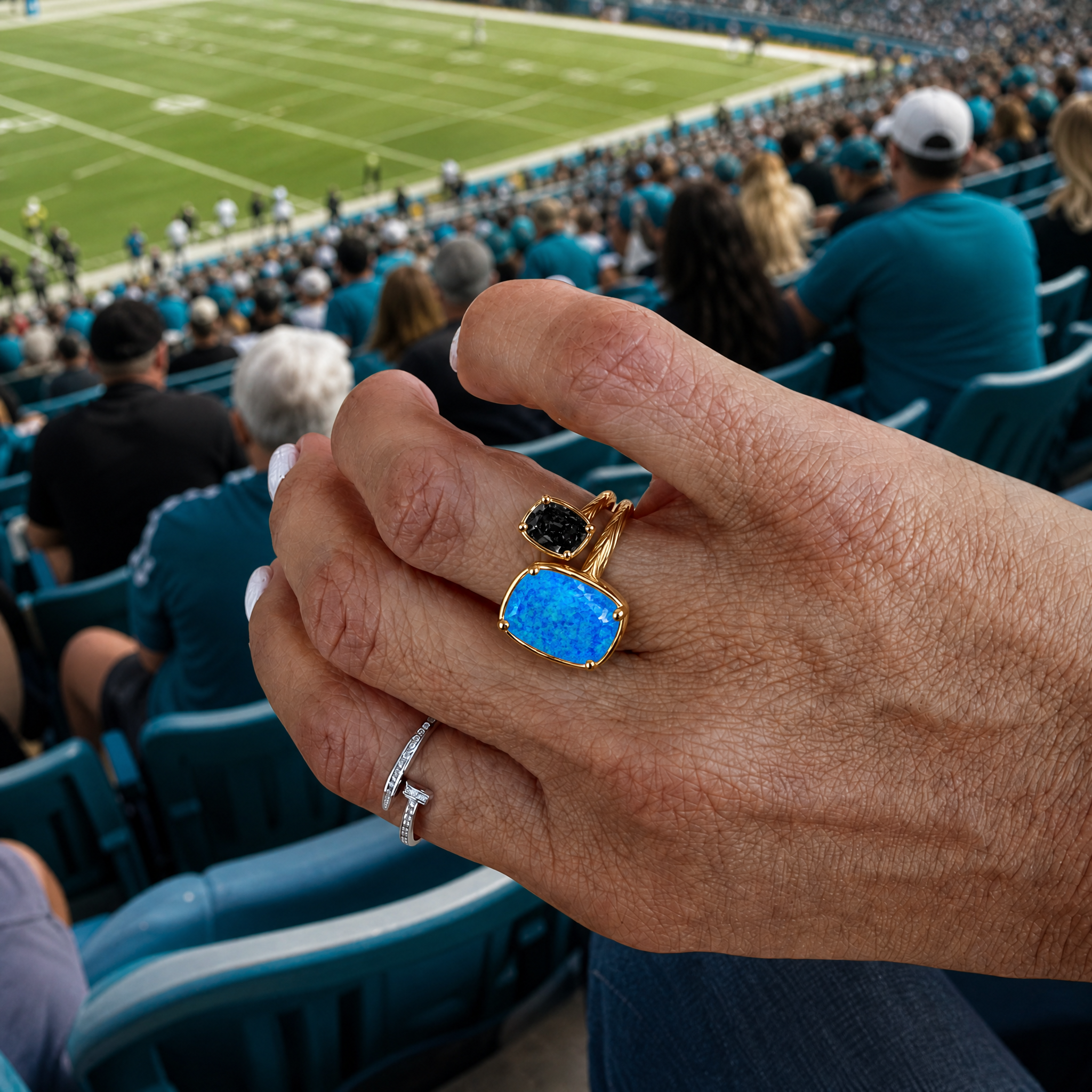 Jacksonville Game Day Ring Stack