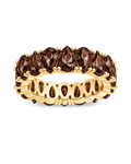 Sterling Silver Janis Chocolate CZ Eternity Band Ring