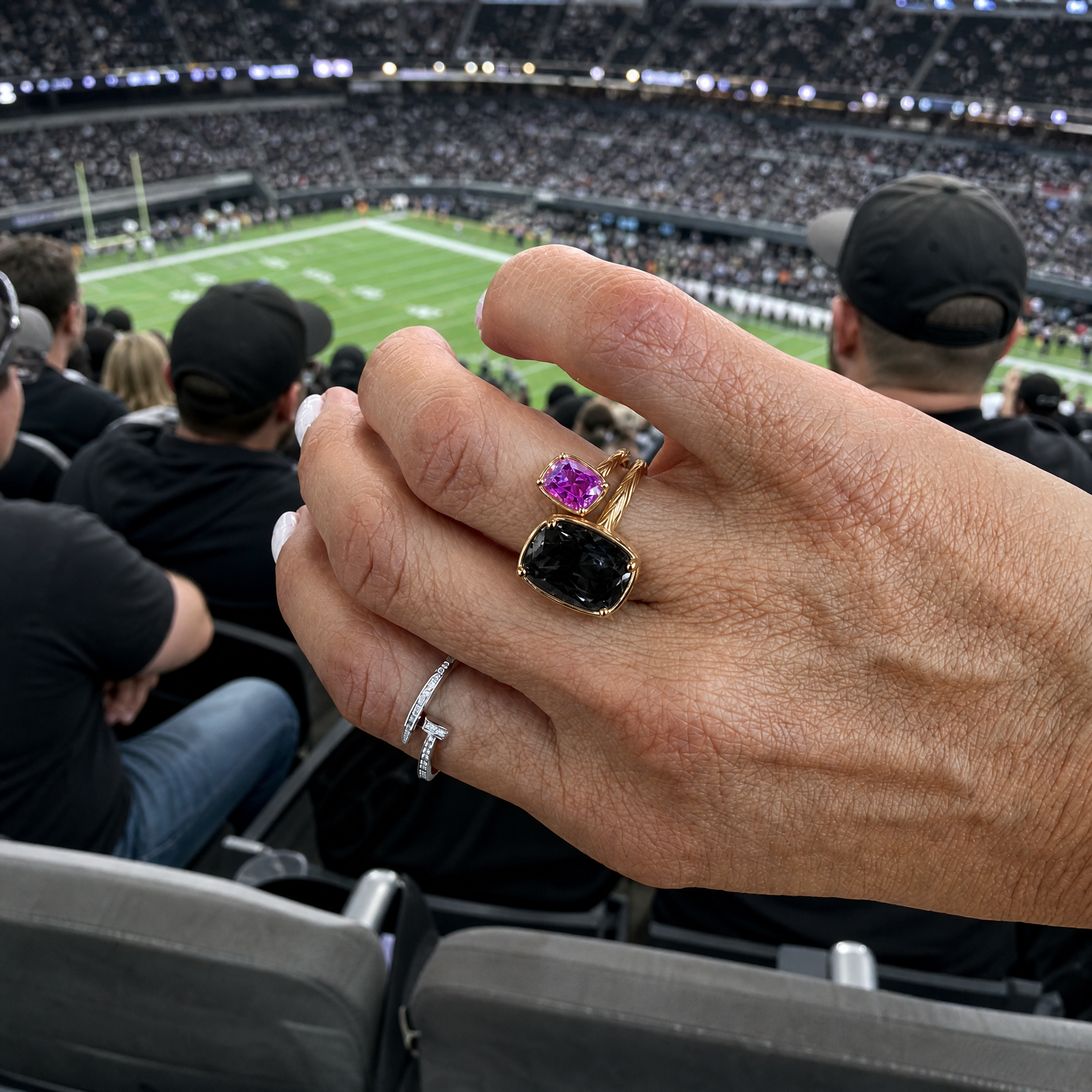 Las Vegas Game Day Ring Stack