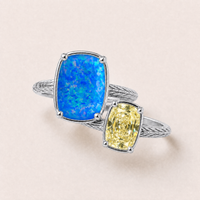 Los Angeles Royal & Gold Game Day Ring Stack