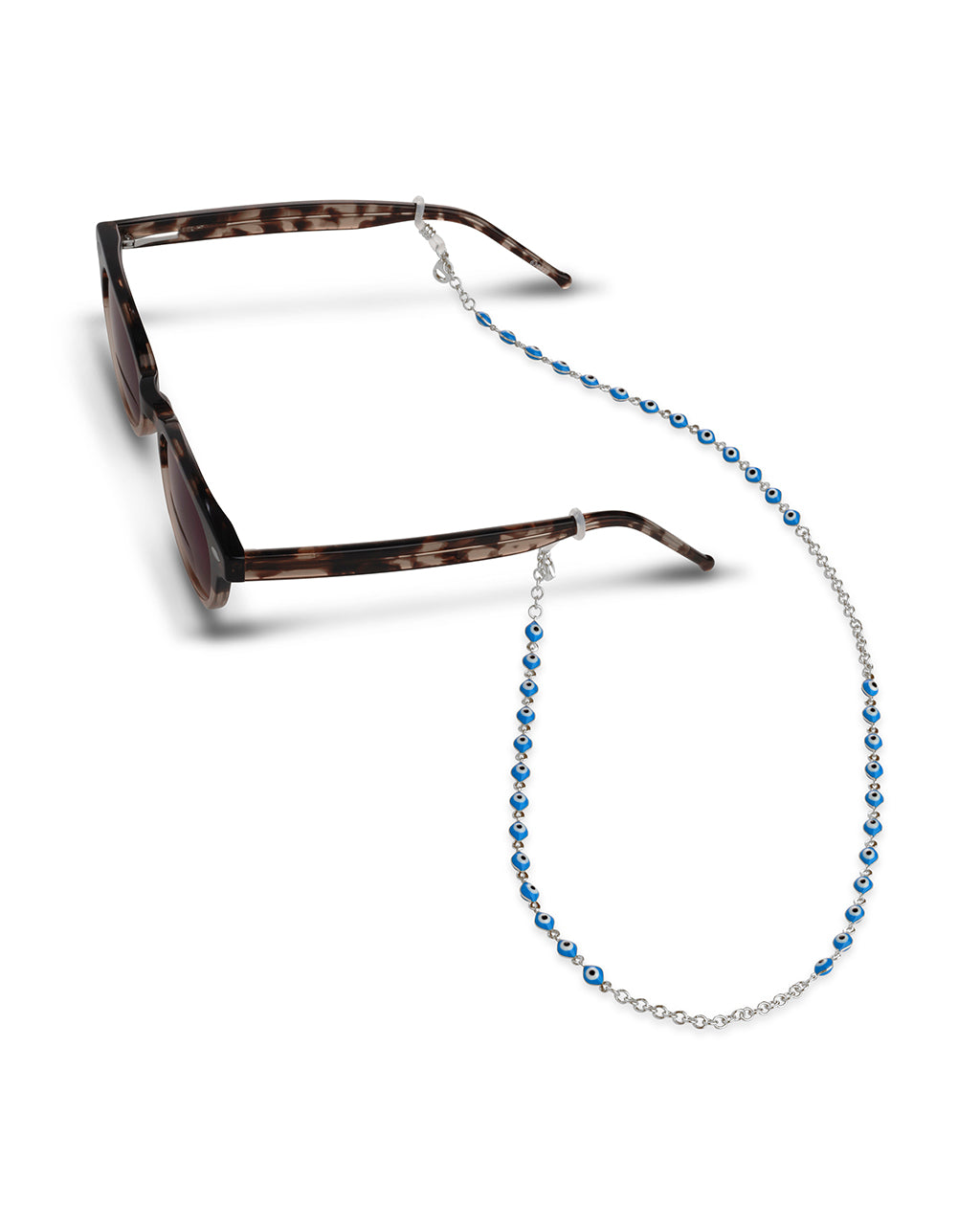 Blue Enamel Evil Eye Sunglass Chain
