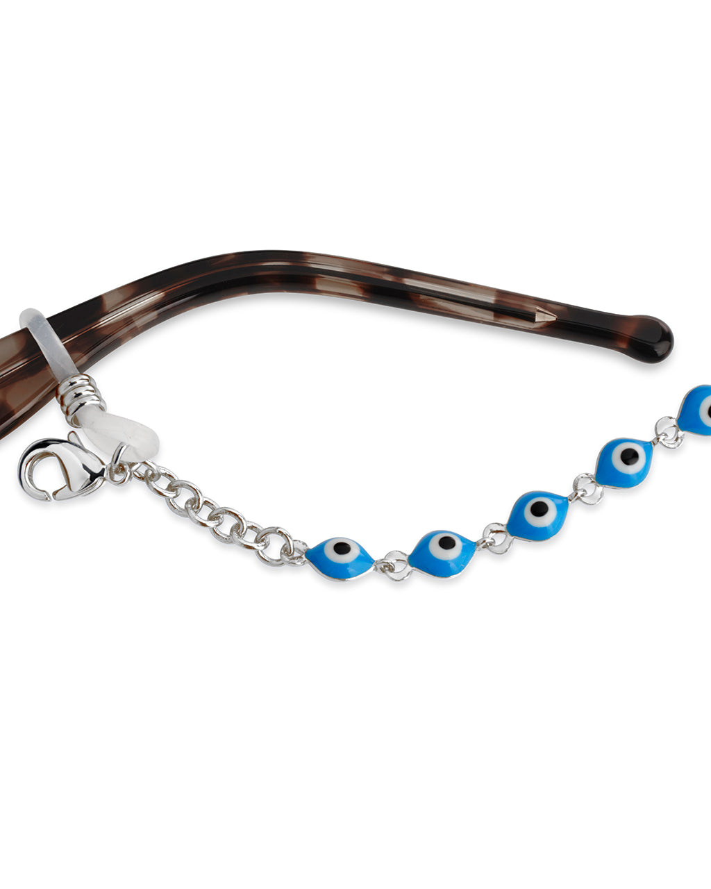Blue Enamel Evil Eye Sunglass Chain