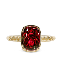 Garnet mini ring – gold