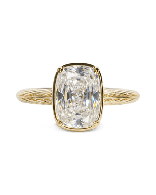 Sterling Silver Mini Elongated Cushion Ring
