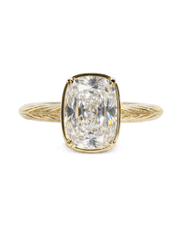 Clear mini ring – gold