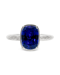 Sapphire mini ring – silver