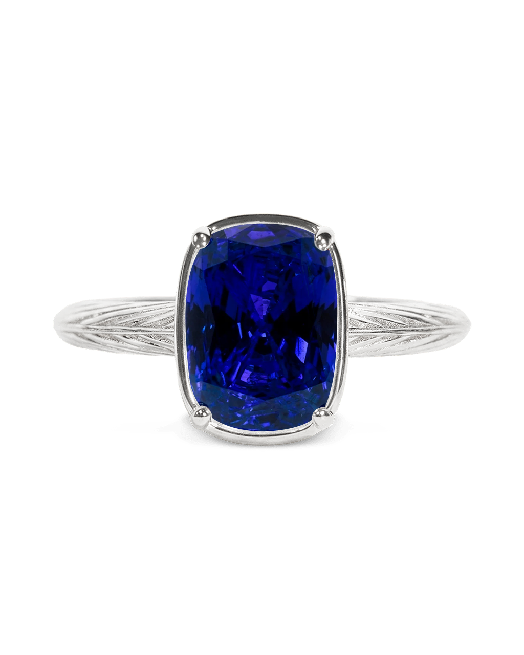 Sapphire mini ring – silver