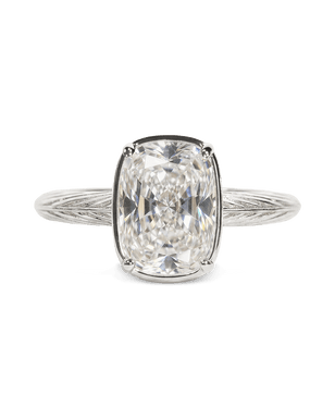Sterling Silver Mini Elongated Cushion Ring