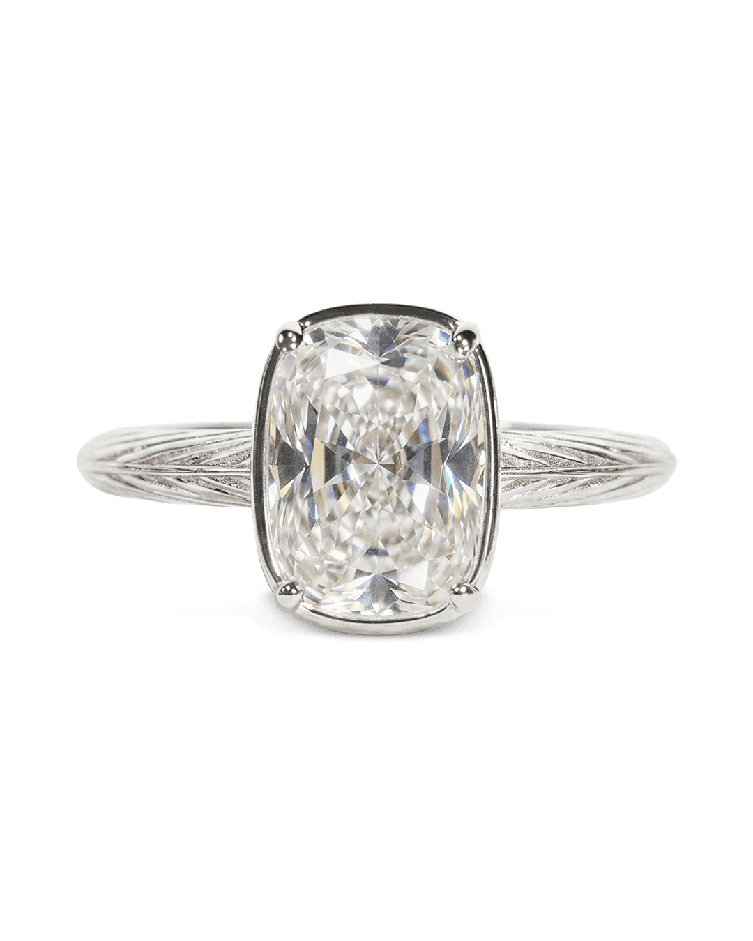 Clear mini ring – silver