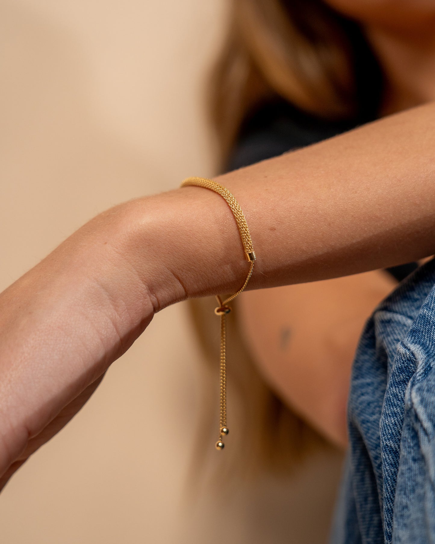 Sterling Silver Mesh Slider Bracelet Bracelet Sterling Forever 