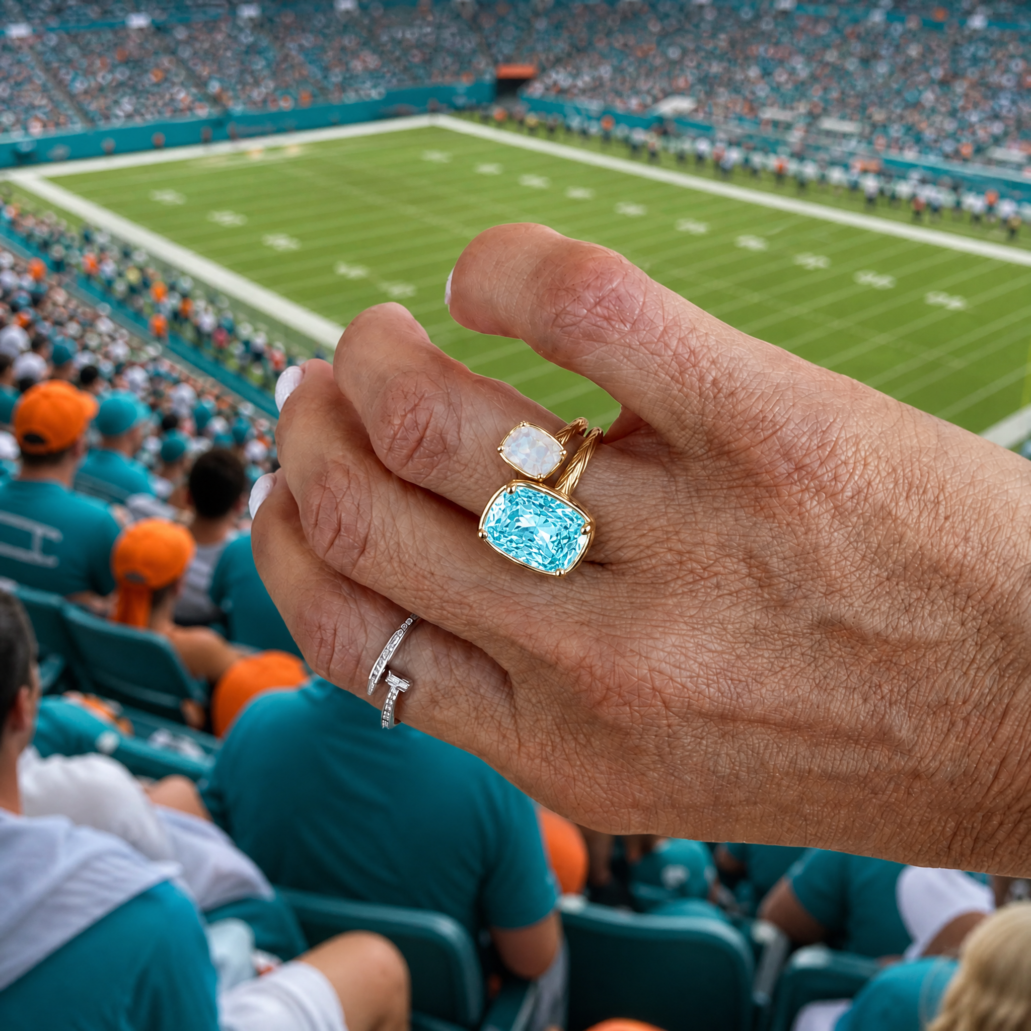 Miami Game Day Ring Stack