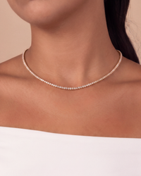 Cecil CZ Tennis Necklace