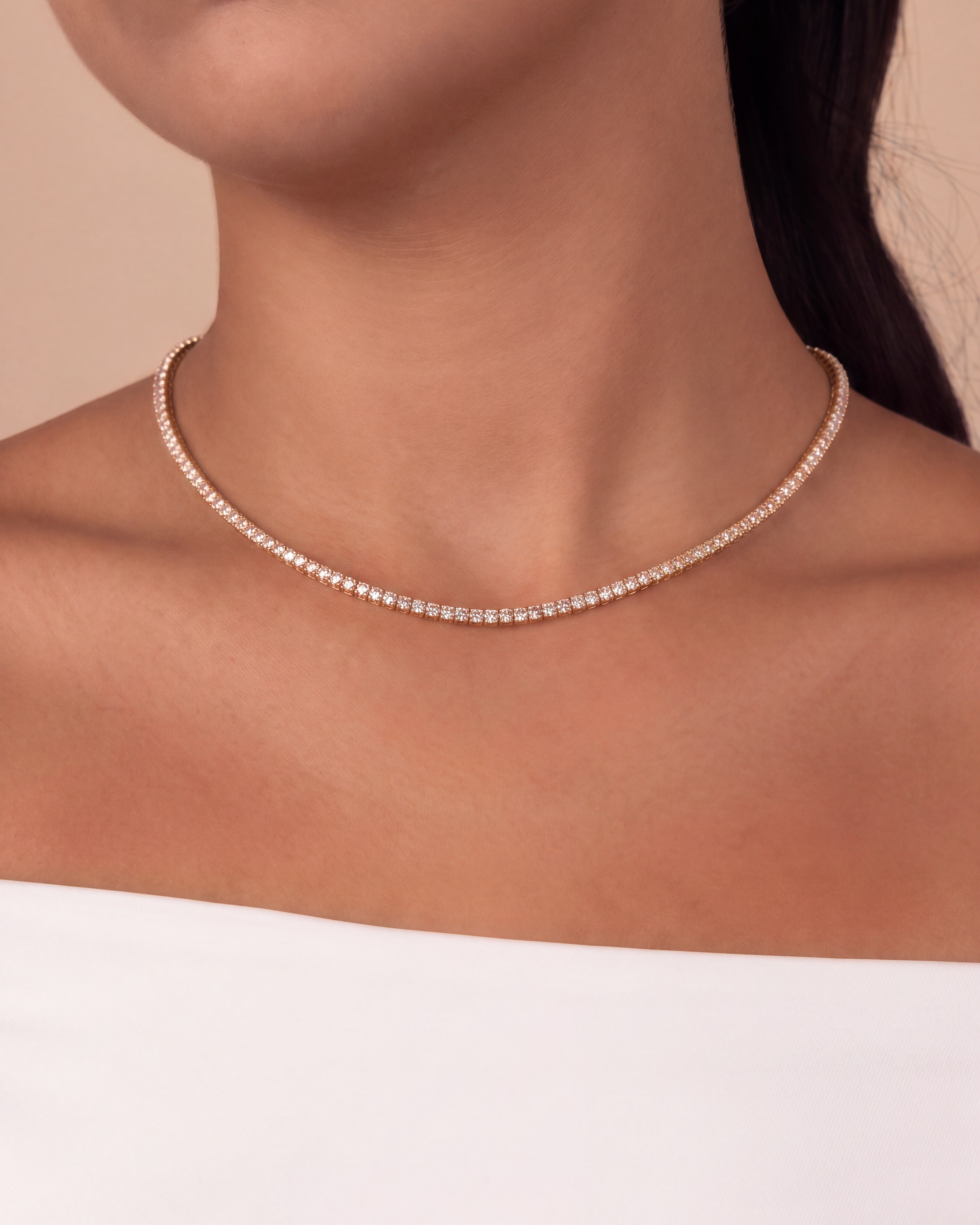 Cecil CZ Tennis Necklace