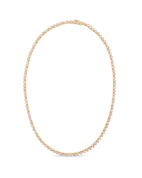 Helene Bezel CZ Tennis Necklace